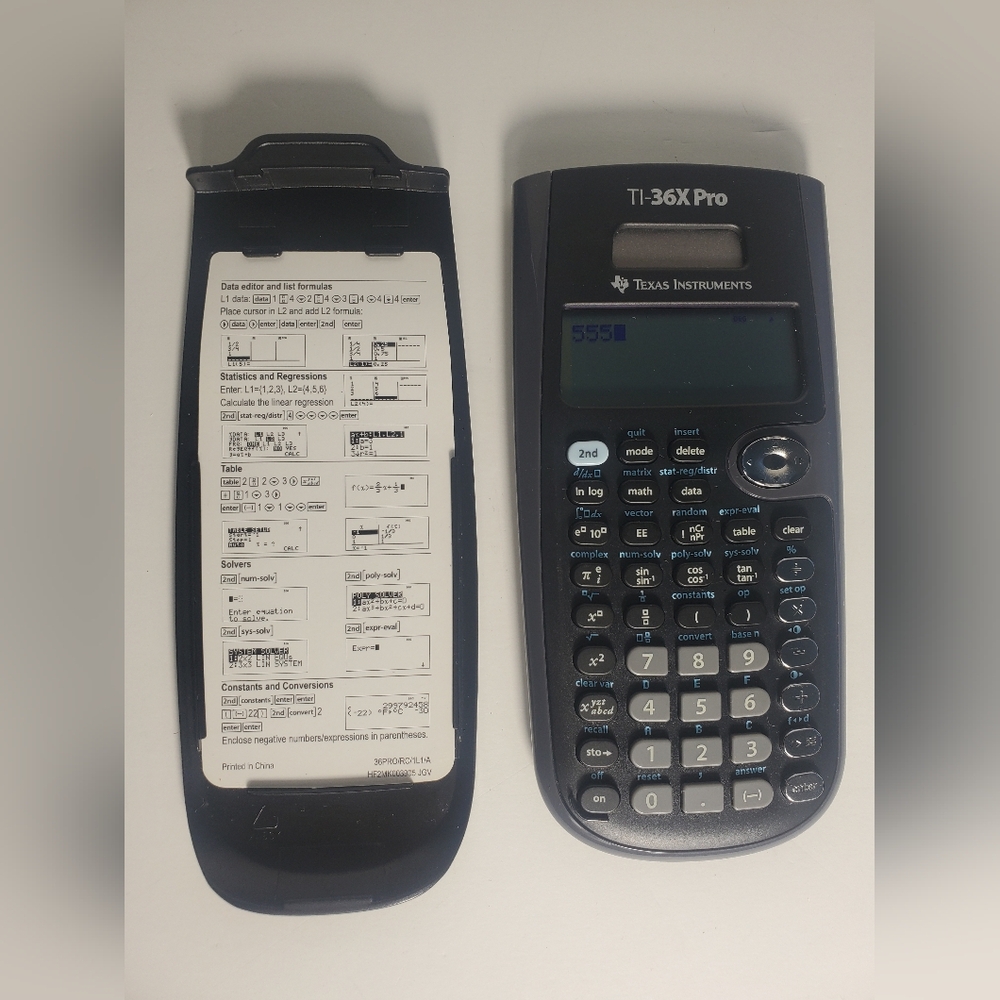 Texas Instruments Black And Grey TI-36X Pro Calculator (Tested)